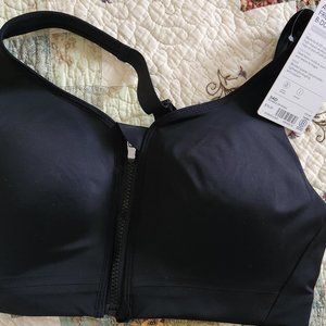 ATHLETA ZIP FRONT SPORTS BRA NWT